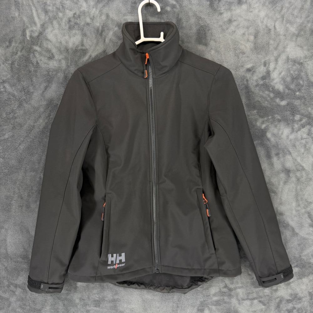 Helly Hansen Workwear Womens Black Softshell Jacket 74240 R Size Medium Full Zip